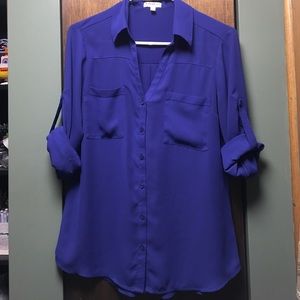 Express Purple Portofino Shirt