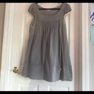 Gray Babydoll Dress