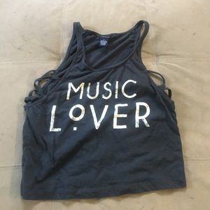 Music lover crop top