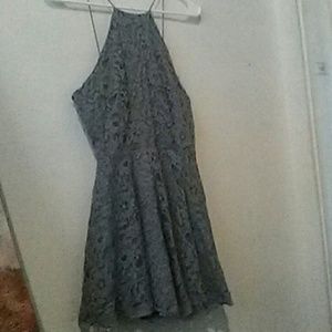 Gray Casual Summer Dress