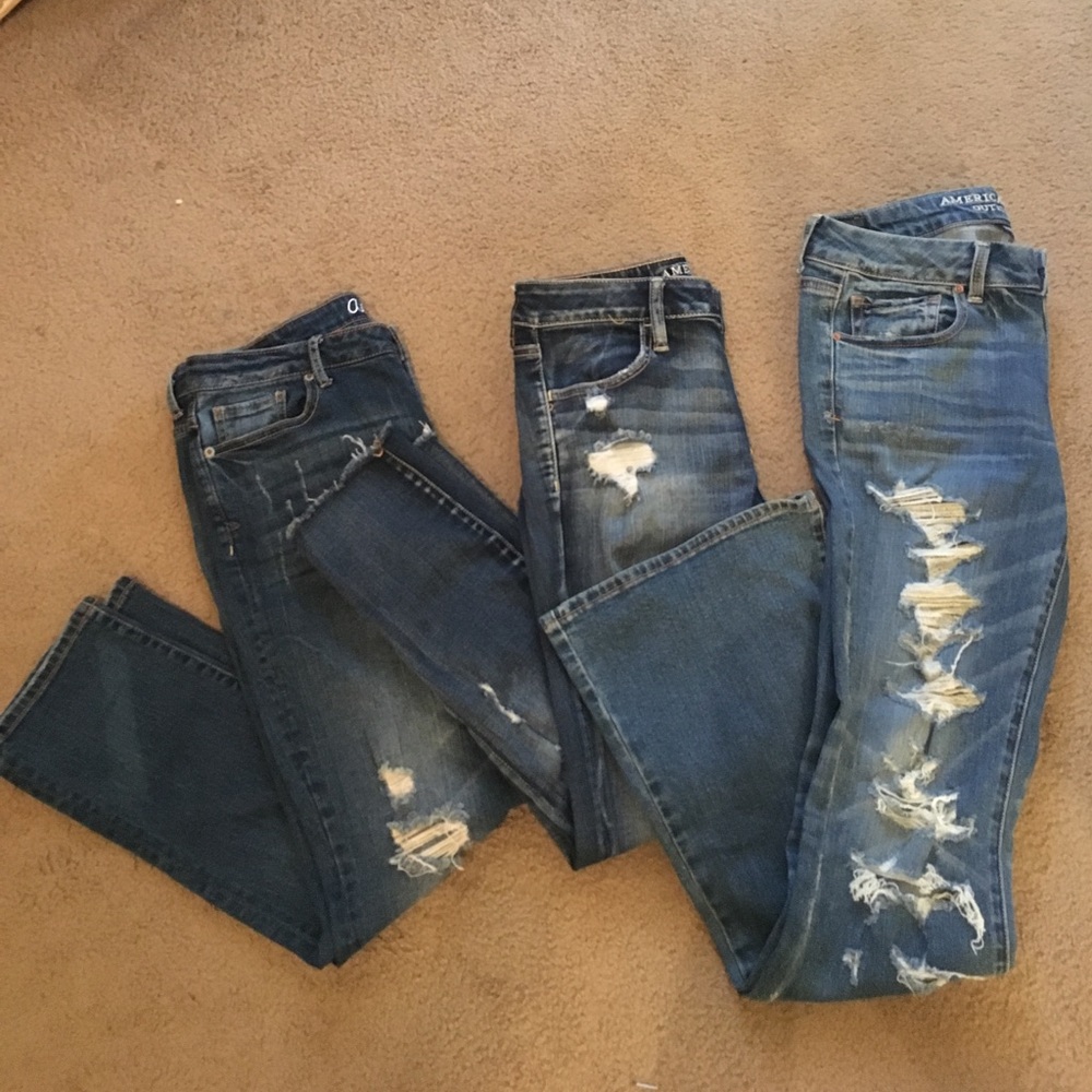 Two pairs of size 8 jeans!