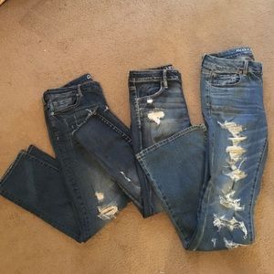 Two pairs of size 8 jeans!