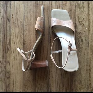Franco Sarto tan leather sandals