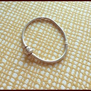 17cm Pandora sterling silver bracelet