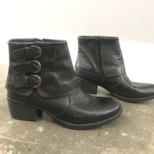 b.o.c leather ankle booties or boots