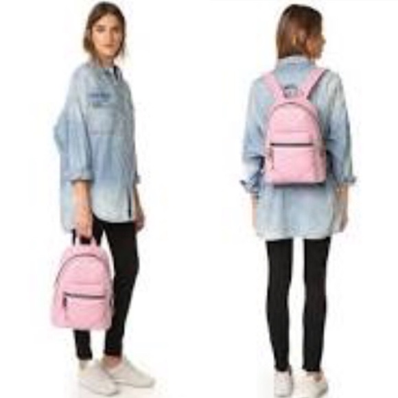 Marc Jacobs pink pebble leather Haze backpack - Picture 5 of 8