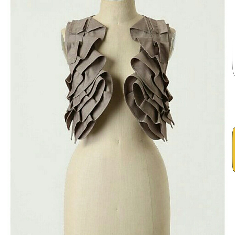Cartonnier Bolero Ruffled Vest