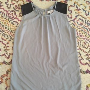 Grey Ann Taylor Loft Blouse