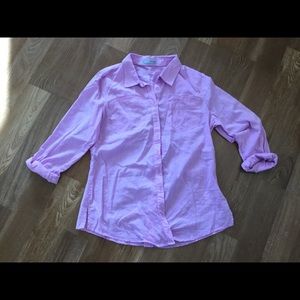 NWOT Maurices Medium Lilac Button Up Top