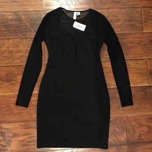Forever 21 mesh long sleeves dress