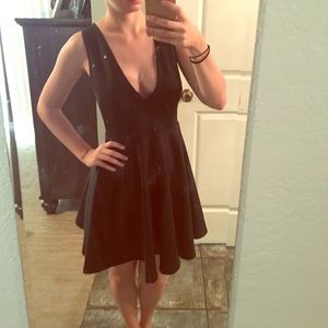 Little black dress.
