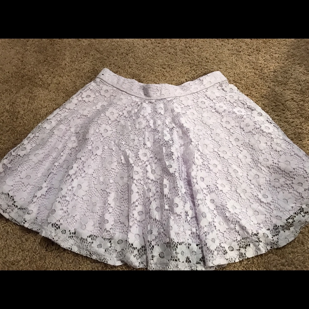 Abercrombie Kids purple lace skirt