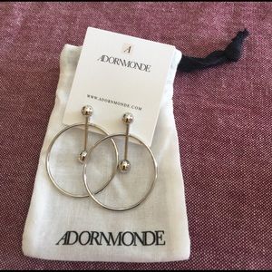 Adornmonde silver earrings.