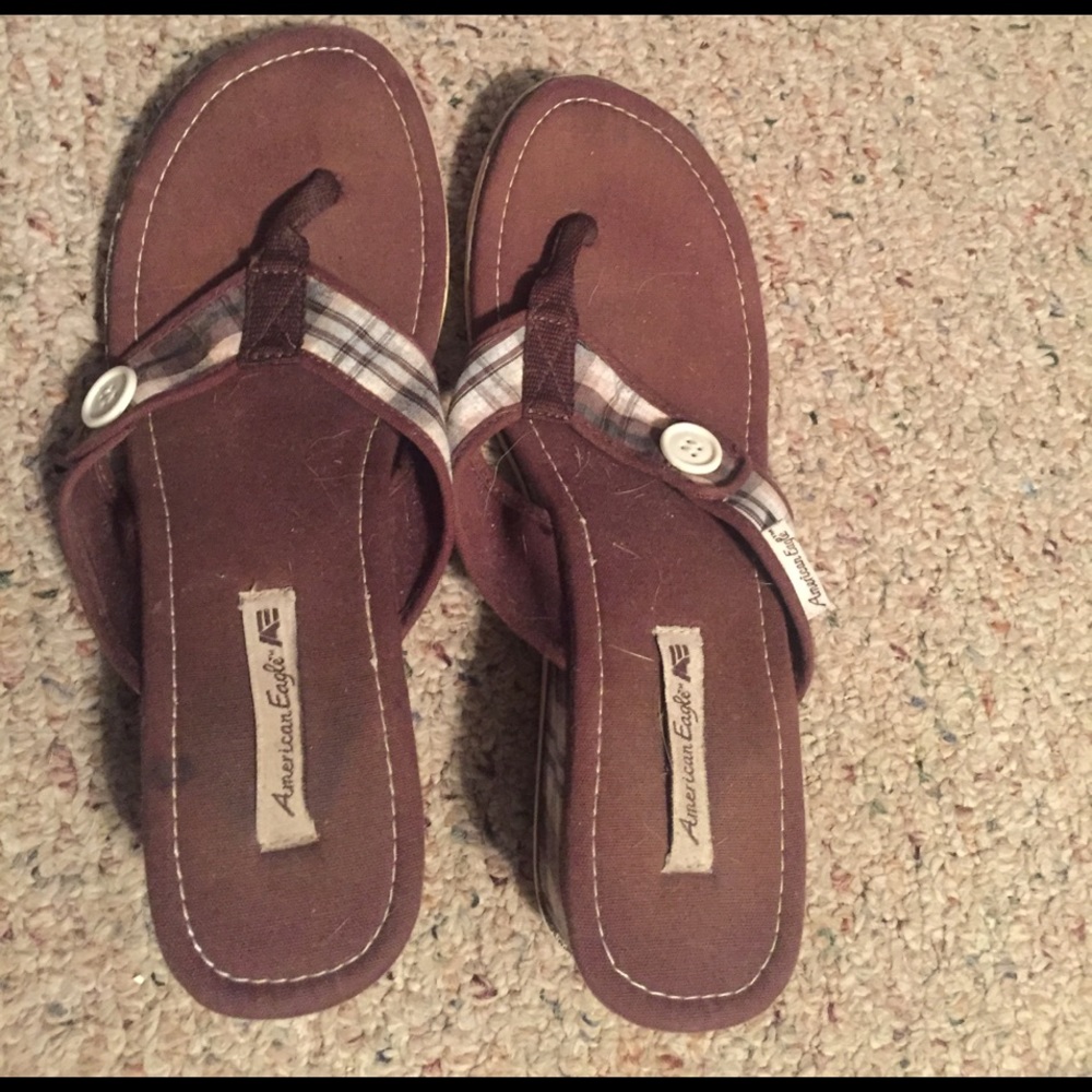 American Eagle High Heel Flip Flops