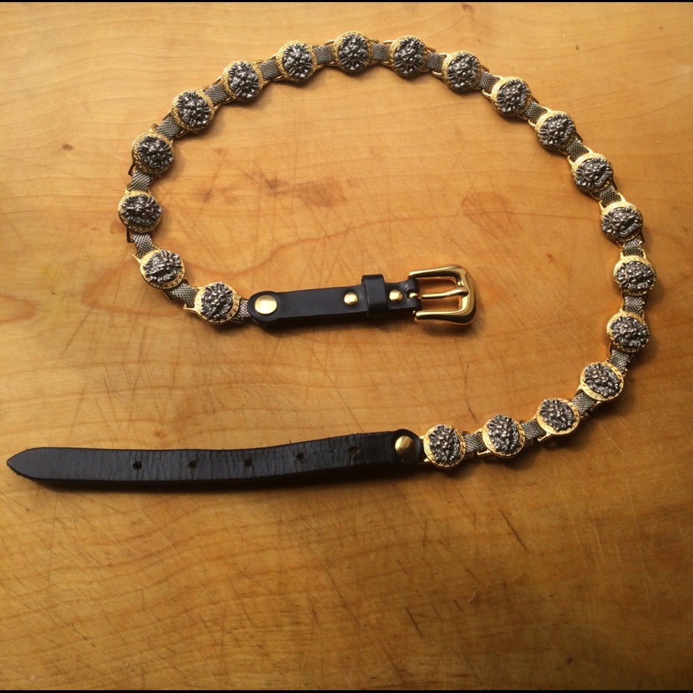 Estro Versa Italy Vintage Womens Lion Belt