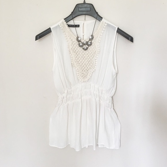 Zara Tops - Zara Basic White Top ✨