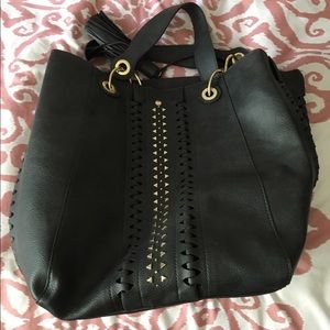 Gold and charcoal Steve Madden bag!
