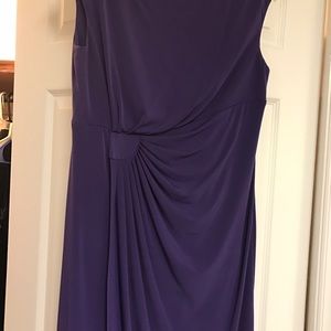 Cute dark purple dress with cinch on right side