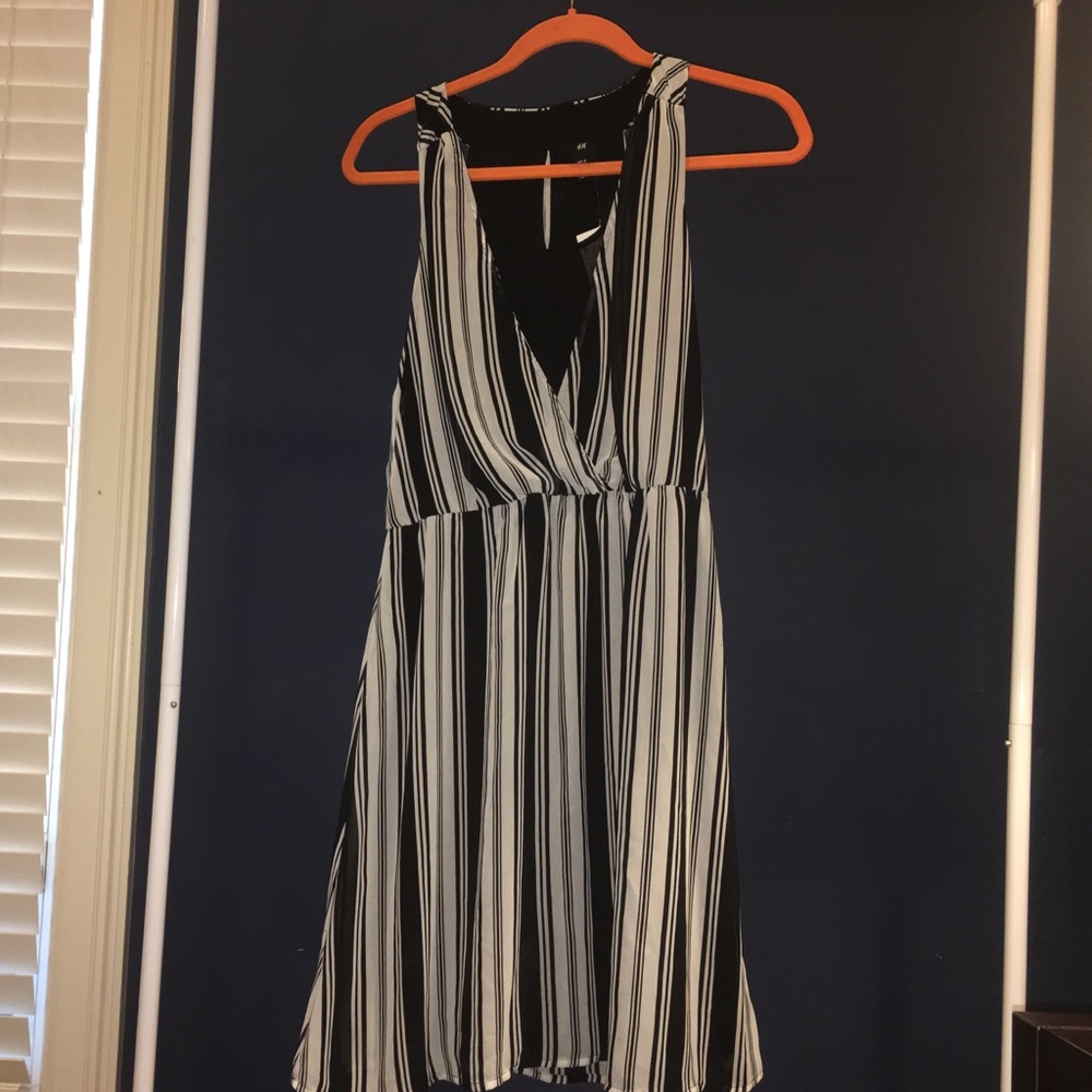 Black and White Striped Sundress