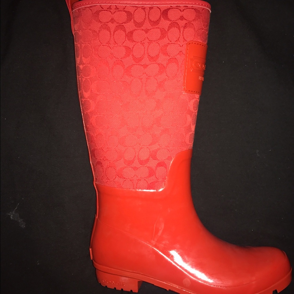 COACH RAIN BOOTS