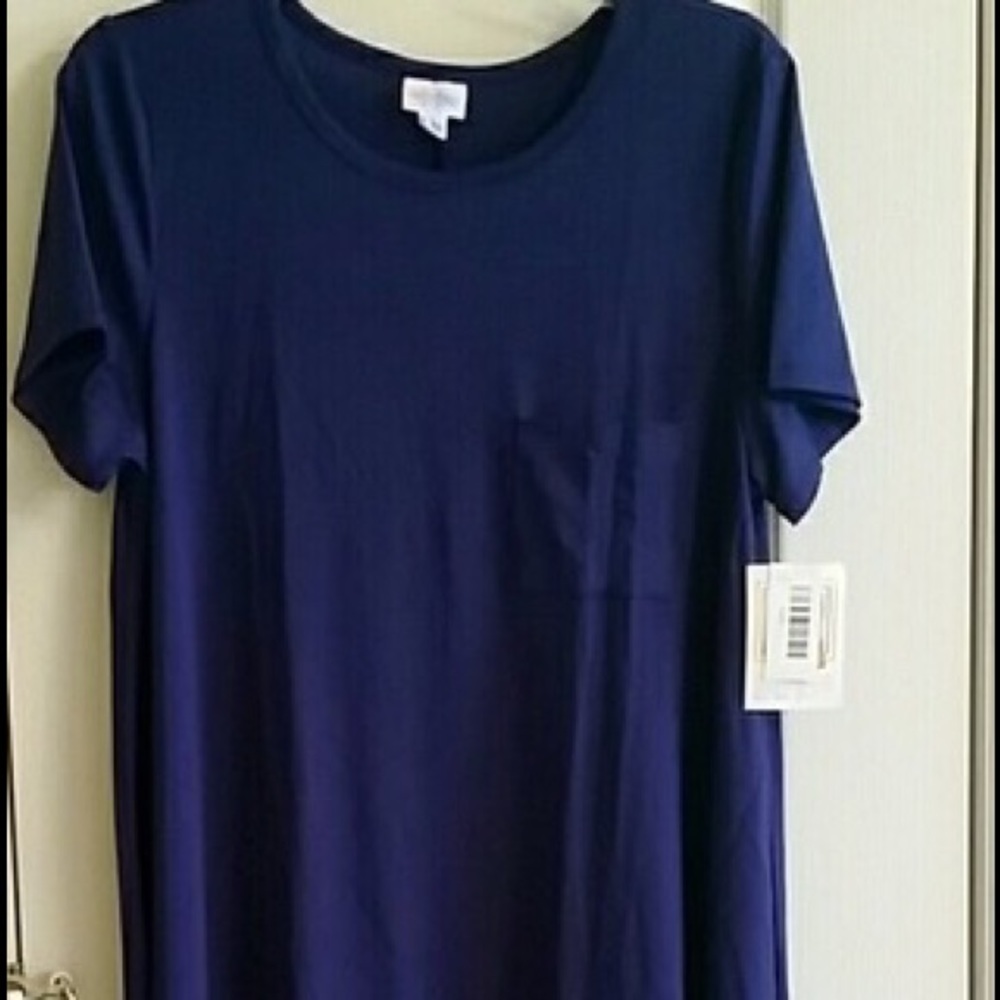 Lularoe navy blue Carly NWT