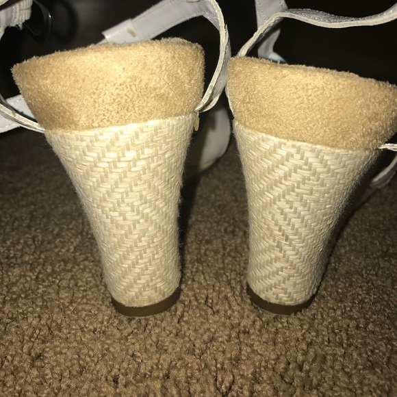 White and Tan Wedges - Picture 3 of 3