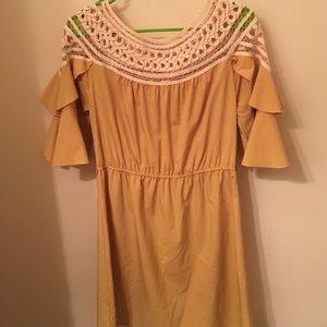 Esley Golden Yellow Dress