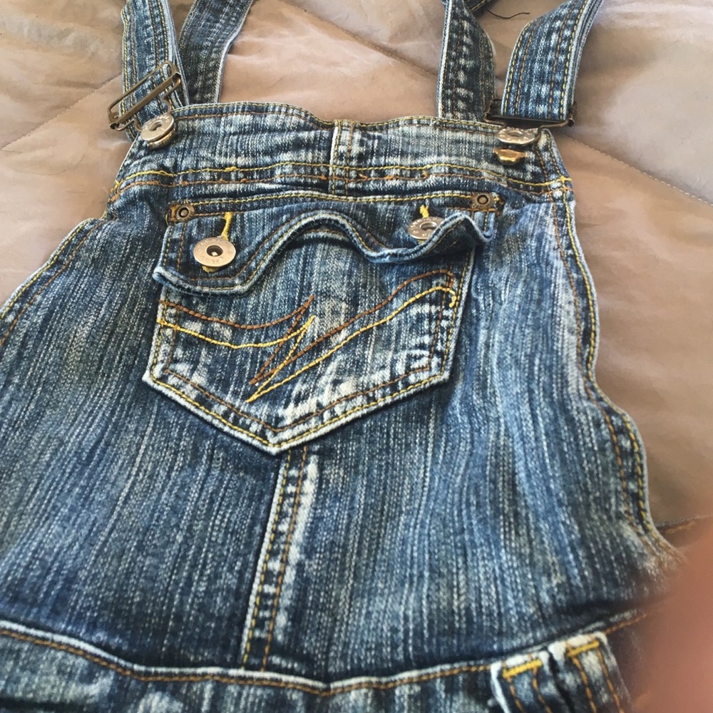 Old school overalls. Super cute on