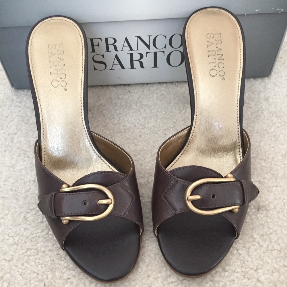 FRANCO SARTO Brown Leather Heels from NORDSTROM 😃