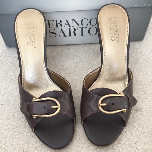 FRANCO SARTO Brown Leather Heels from NORDSTROM 😃 - Picture 1 of 4