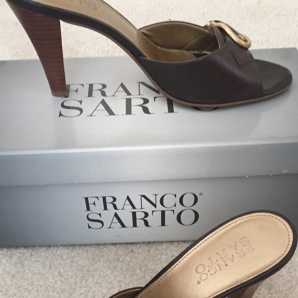 FRANCO SARTO Brown Leather Heels from NORDSTROM 😃 - Picture 2 of 4