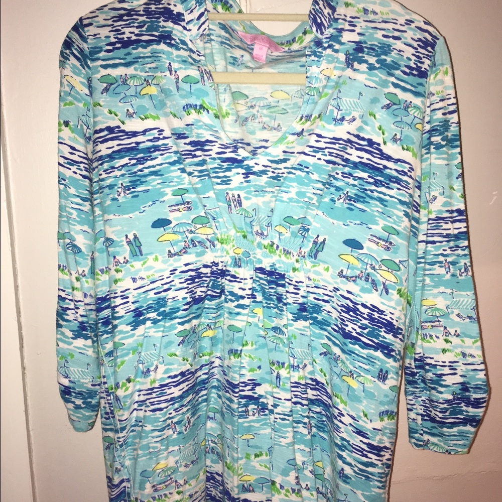 Lilly Costa tunic in high tide