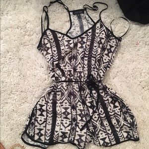 Aztec patterned romper