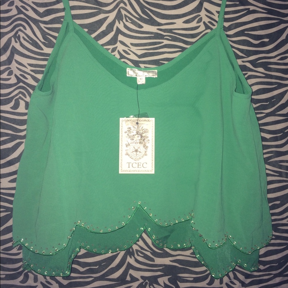 Beautiful greenish/blue crop top..