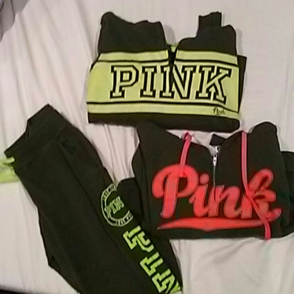 Victoria Secret Pink Jogger Suit & hoodie