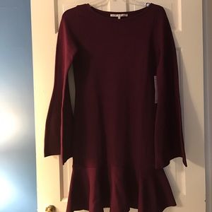 New Rachel Roy merlot flair dress -M
