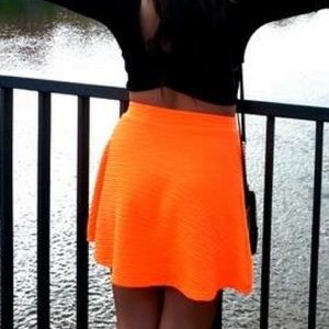 Orange circle skirt