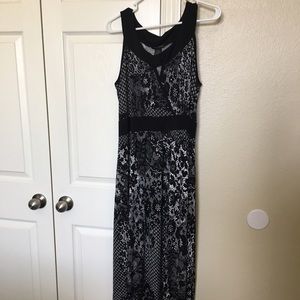 Black and White Maxi Dress