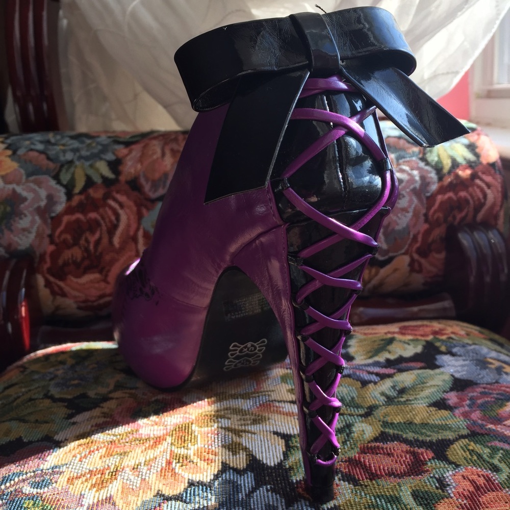 (SOLD) Iron Fist Purple Heels