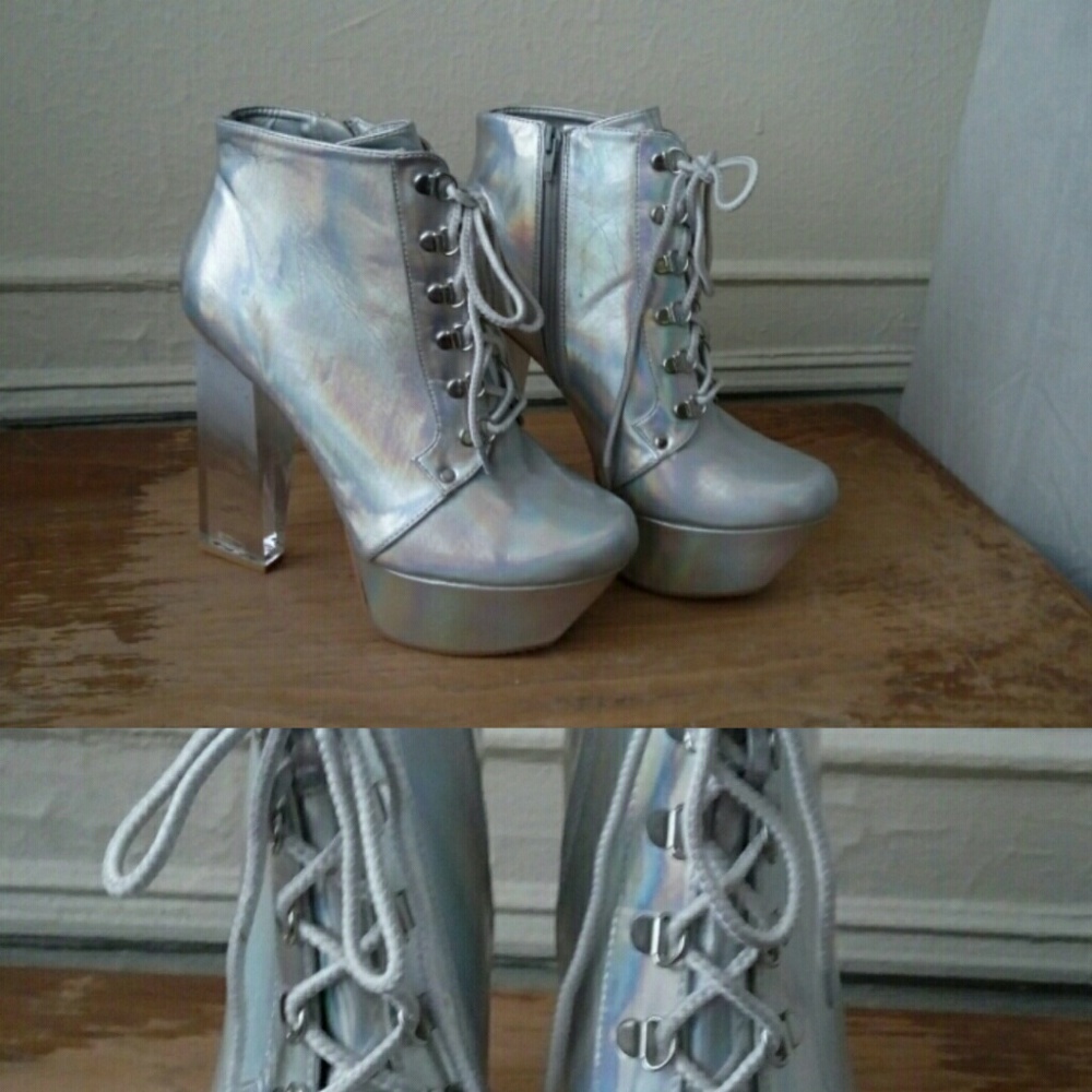 Paper Fox Galactica Platform Boots Sz 10