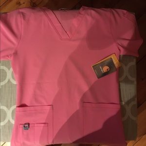 Carhartt force Pink scrub top
