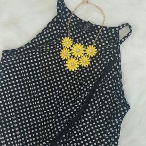 Polka dot halter top