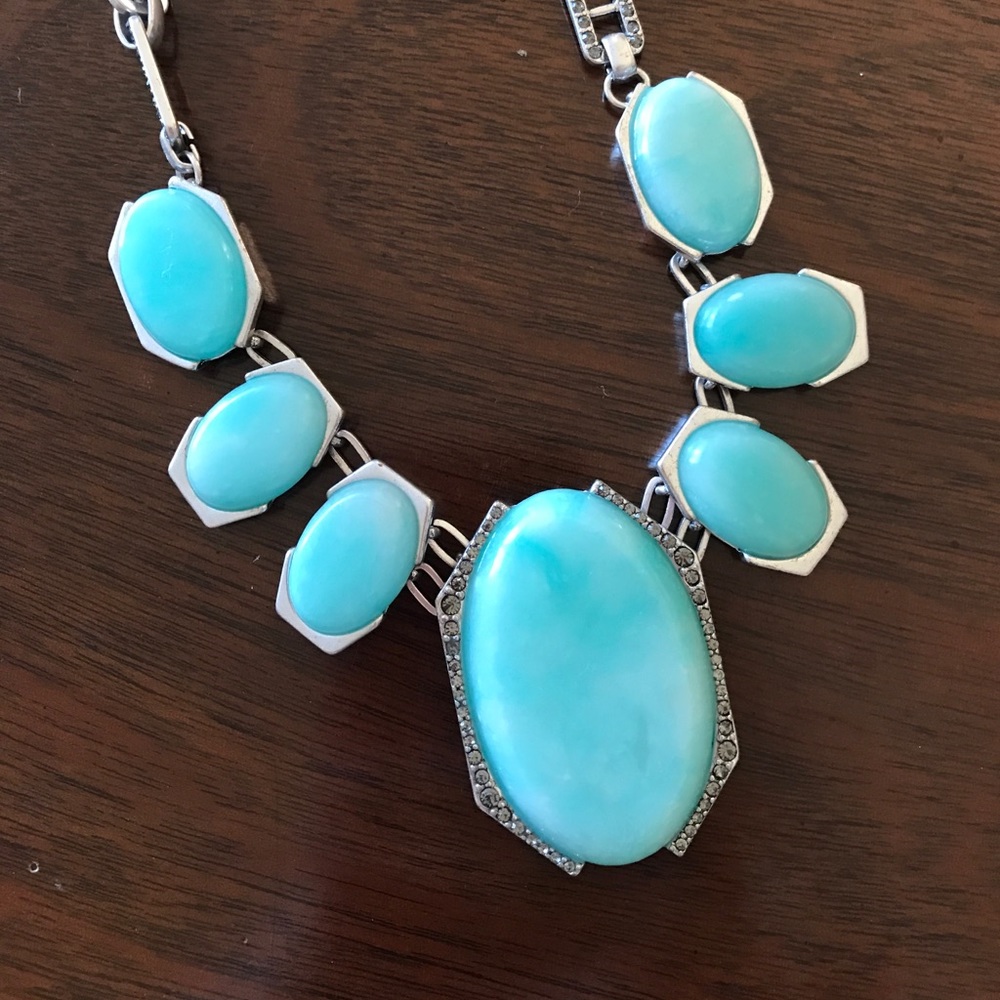 Kenneth Cole aqua glow statement necklace