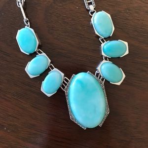 Kenneth Cole aqua glow statement necklace