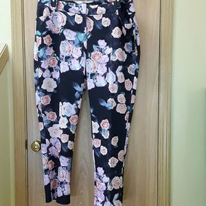 Eloquii Scuba Floral Print Pant