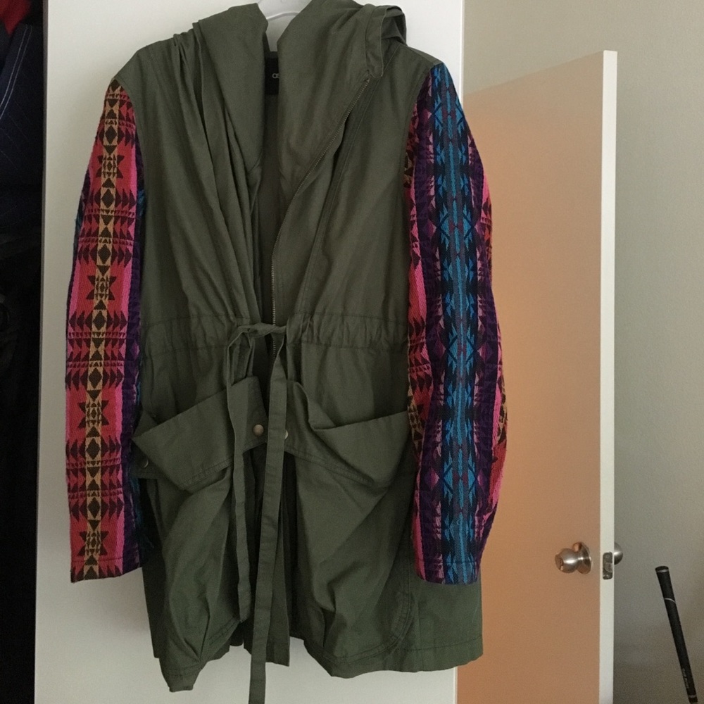 ASOS Embroidered Sleeve Military Jacket