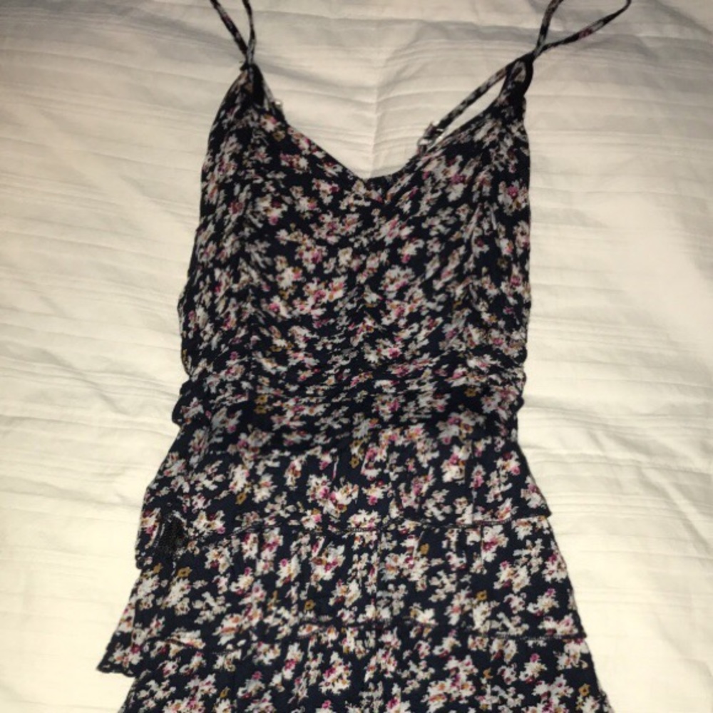 Kids Floral Spaghetti Strap Dress