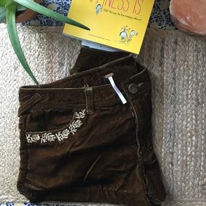 Free People | Velour Embroidered Shorts