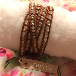 LOWEST PRICBrown mix chan luu wrap beaded bracelet
