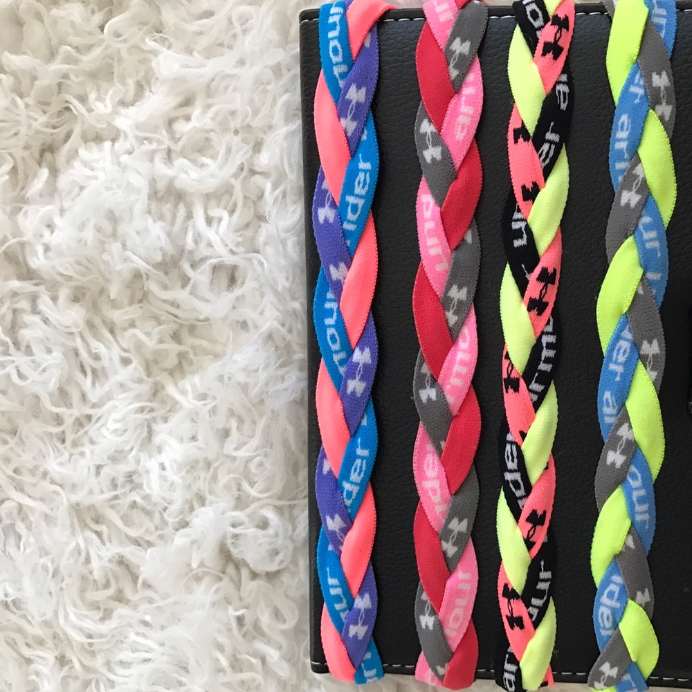 4 braided Under Armour Headbands💕